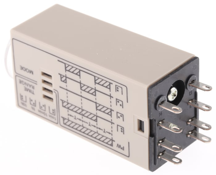 H3YN-2 DC12, Timer, 0.1s ÷10min, Iesire: 250V AC /5 A, Ualim: 12V DC, soclu, 8 pini [2]