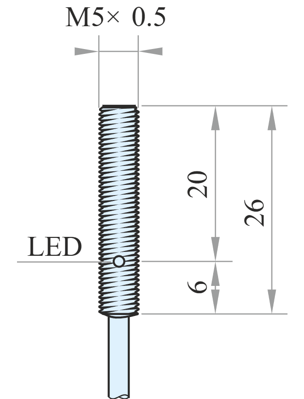 IPS5-S1.5PO26-A2U, Senzor inductiv,  PNP NO, Sn = 1.5 mm, 10÷30 V DC, IP67, precablat [2]