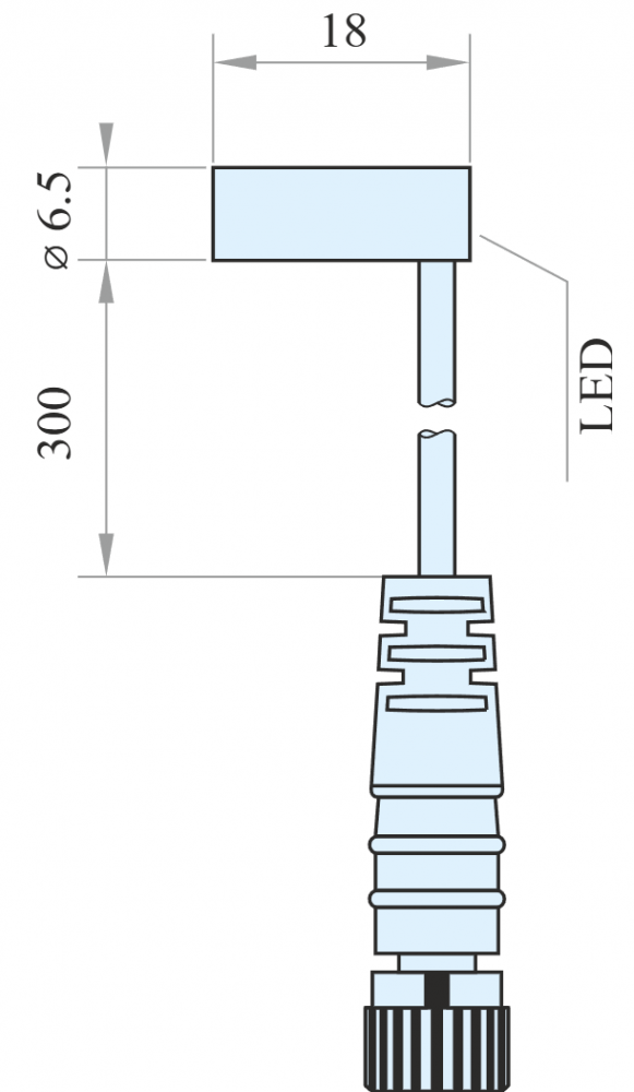 IPSD6-S2NO18-R3U8,  Senzor inductiv, NPN NO, Sn = 2mm, 10÷30 V DC, IP67 [2]