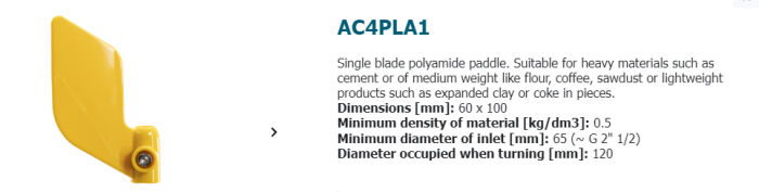 PFG05-65, PFG051-GH2NN020006-1CP0TF, senzor de nivel, lungime tija 233 mm, paleta AC4PLA1, 24/48 VAC [4]