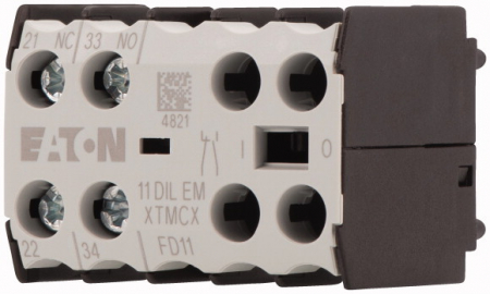 Control si comutatie - 11DILEM, bloc contacte auxiliare, NC + NO, montaj frontal