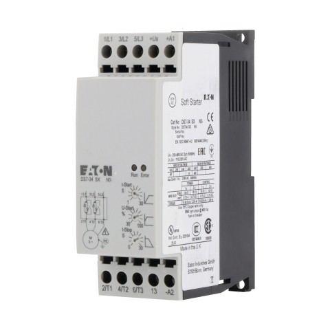 Soft starter DS7 - 134847, DS7-340SX004N0-N, Eaton DS7 Soft starter, 4 A, 200 - 480 V AC, Us= 24 V AC/DC