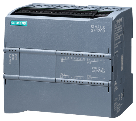Simatic S7 - 6ES7214-1BG40-0XB0, SIMATIC S7-1200, CPU 1214C, compact CPU, AC/DC/relay, onboard I/O: 14 DI 24 V DC; 10 DO relay 2 A; 2 AI 0-10 VDC