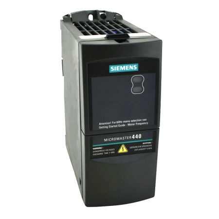 Control Proces si Vizualizare - 6SE6440 2UD21-5AA1, MICROMASTER 440 fără filtru 380-480 V 3 AC +10/-10% 47-63 Hz cuplu constant 1,5 kW suprasarcină 150% 60 s, 200% 3 s cuplu drept pătrat 1,5 kW 173x 73x 149x grade de protecție IPD20