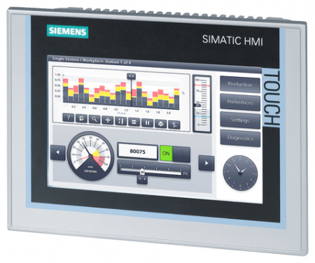 Simatic S7 - 6AV2124-0GC01-0AX0, SIMATIC HMI TP700 Comfort, Comfort Panel, touch operation, 7" widescreen TFT display, 16 million colors, PROFINET interface