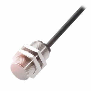 Senzori inductivi - BAW001T, senzor inductiv M18, Sn = 1...5 mm, iesire curent 4...20mA, ecranat, 24 VDC, precablat cablu 3m, 3 fire