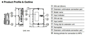 DVP08ST11N, modul extensie, 8 DI switch [1]