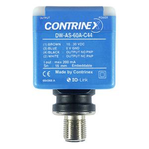 Senzori inductivi - DW-AS-60A-C44, senzor inductiv, 40x40 mm, Sn= 15mm, PNP, NO/NC, 10…30 VDC, conector M12, 4 pini