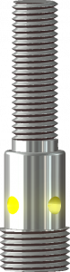Senzori inductivi - IPS8-S2PC45-A12, senzor inductiv M8, Sn = 2 mm, ecranat, NC, PNP, 10-30 VDC, 45mm - lungime, Conector M12, 3 pini