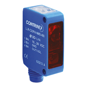 Senzori fotoelectrici - LLR-C23PA-NMS-400, senzor fotoelectric, sensibilitate ajustabila, 10...30 VDC, conector M8, 3 pini