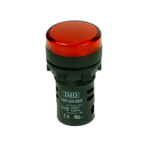 Control si comutatie - LMB-24-RED, lampa LED rosiu, 24VAC/DC, IP 65