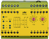 Relee safety - Releu safety 24 VDC 3n/o 1n/c 2n/o cu detectie scurt pe contact
