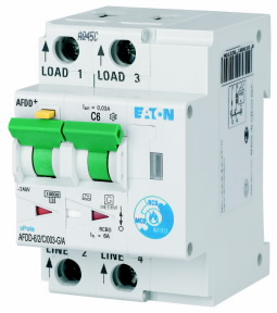 Dispozitiv de detectare a defectelor de arc electric AFDD+ - AFDD-6/2/C/003-G/A, Dispozitiv de detectare a defecțiunilor arcului, 2p, C, 6 A, 30 mA, tip G/A