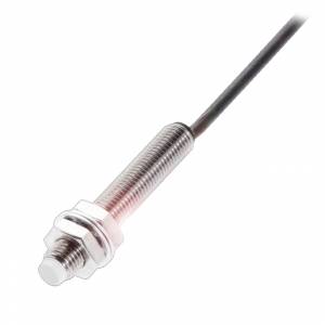 Senzori inductivi - BAW000W, senzor inductiv M8, Sn = 0.5...2.5 mm, iesire tensiune 0...10 V, neecranat, 24 VDC, precablat 3 fire, 3m