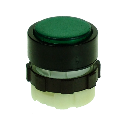 Butoane si accesorii - BS3DLGREEN, buton iluminat verde cu revenire si rama neagra