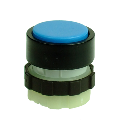Butoane si accesorii - BS3DBLUE, buton albastru cu revenire si rama neagra