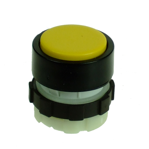 Butoane si accesorii - BS3DLYELLOW, buton iluminat galben cu revenire si rama neagra