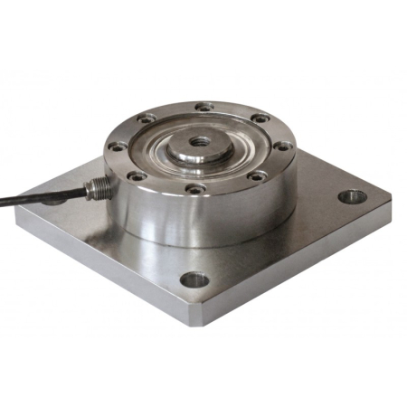 Sisteme de cantarire - Celula de sarcina la compresie cls 1.000Kg cu profil redus din otel inoxidabil aisi 420 IP68 + placa inferioara din otel inoxidabil