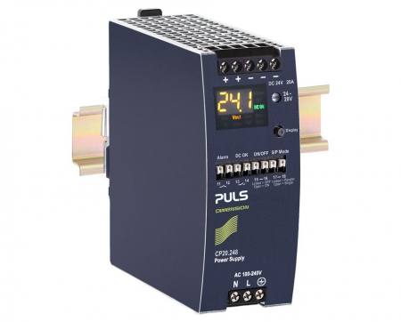 CP20.248, DIN-rail power supplies for 1-phase systems, 24V, 20A, 480W, monitoring display [1]