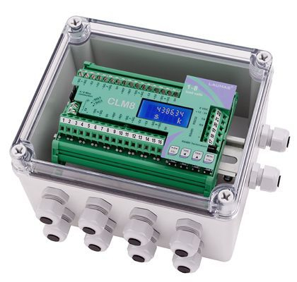 Sisteme de cantarire - Cutie ABS IP67 cu fitinguri PVC 1/4 Gaz pentru CLM8