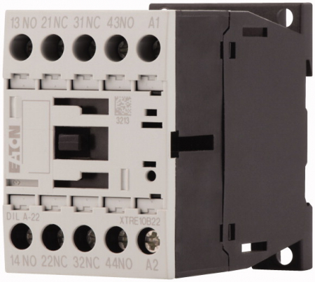 Contactoare - DILA-22-EA(24VDC), contactor, 4 poli, 4 A, 2 NC + 2 NO, 24 V DC