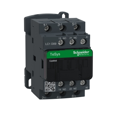 Contactoare - LC1D09P5, contactor 3 poli, 9 A, 3 x NO, contacte auxiliare: NO + NC, 230 V AC