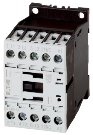Control si comutatie - DILM12-10-EA, contactor, 3 poli, 12 A, 5.5 kW, AUX 1 NO, 24V DC