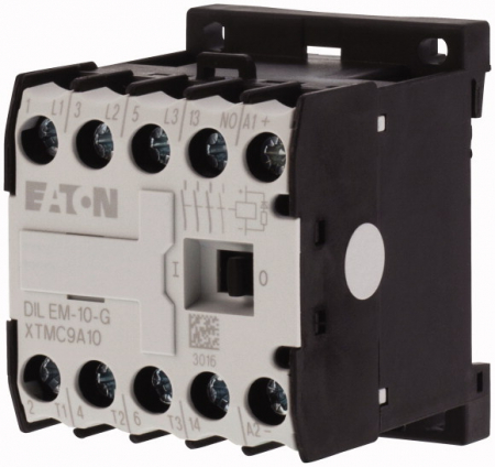 Control si comutatie - DILEM-10-G(24VDC), contactor, 3 poli, 4 kW, 8.8 A, 24V DC