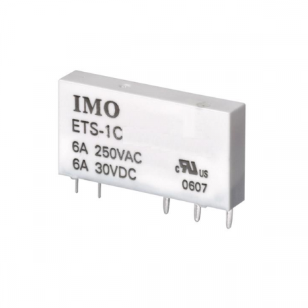 Relee interfata - ETS-1CN-SL-60VDC, Releu miniatura, 1 contact, 6 A, 250 VAC,  AgNi