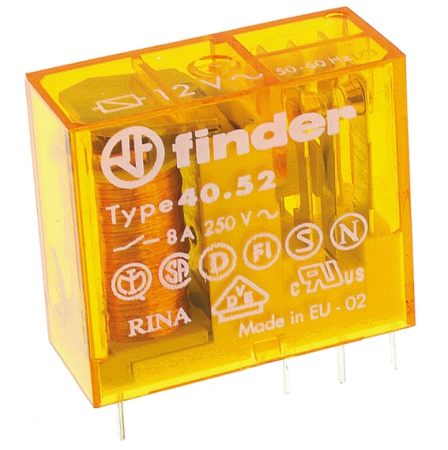 Relee electromagnetice - FIN.40.52.8.230.000, Releu: electromagnetic, SPDT; Ubobina: 230VAC,  8 A