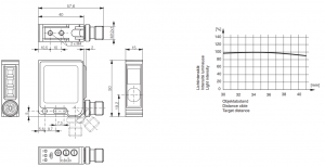 FTS-4155-303, senzor fotoelectric, emitator, sensibilitate ajustabila, 10...30 VDC, conector M12, 5 pini [1]