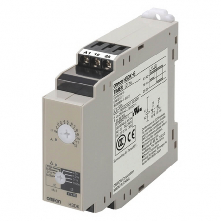 Relee de timp - H3DK-GA 12DC, Releu de timp, Interval citire: 1s...120s, 12V DC, 250VAC/5A, DIN