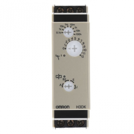 Protectia circuitului - H3DK-S1 24-240AC/DC, Releu de timp, Interval citire: 0,1s...1200h, 24÷240V AC/DC, 4 moduri functionare, 250V AC / 5A