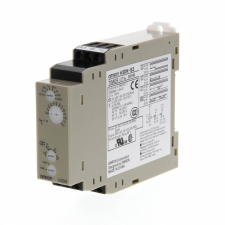 Protectia circuitului - H3DK-S2 24-240VAC/DC, Releu de timp, Interval citire: 0,1s...1200h, 24÷240V AC/DC, 4 moduri functionare, 250V AC / 5A