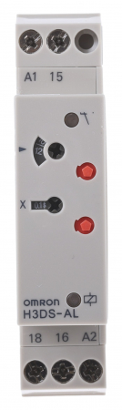 Protectia circuitului - H3DS-AL, Releu de timp, Interval citire: 0,1s...120h, 24÷230V AC; 24÷48V DC, ON DELAY, 250V AC / 5A