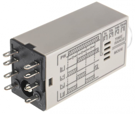 H3YN-2 AC100-120, Timer, 0.1s ÷10 min, Iesire: 250V AC / 5 A, Ualim: 100÷120V AC, soclu, 8 pini [1]