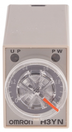 Protectia circuitului - H3YN-21 DC24, Timer, 0.1min ÷ 10 h, DPDT; 250V AC / 5 A, Ualim: 24V DC, soclu, -10÷50°C, PIN: 8