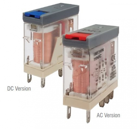 Relee electromagnetice - HME21PN24AC, Releu 2 contacte, LED, 8A, 24V AC