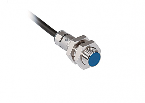 Senzori inductivi - I12H001, Senzor inductiv, M12, Sn = 4 mm, ecranat, PNP NO, 10-30 VDC, precablat 2m, 3 fire