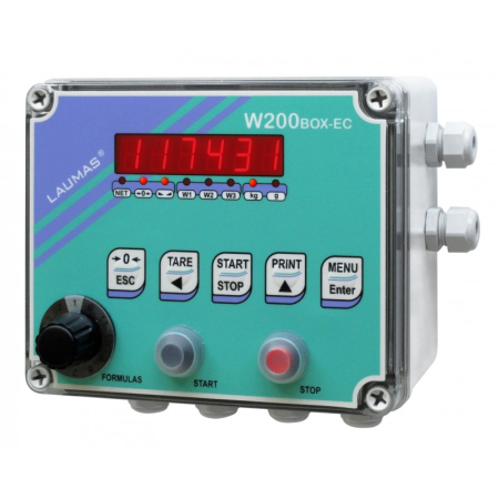 Indicator greutate - Indicator de greutate model w200box 3 produse IP64 + butoane de start si stop + selector ce marcat atex(-20°c = tamb=+50°c)