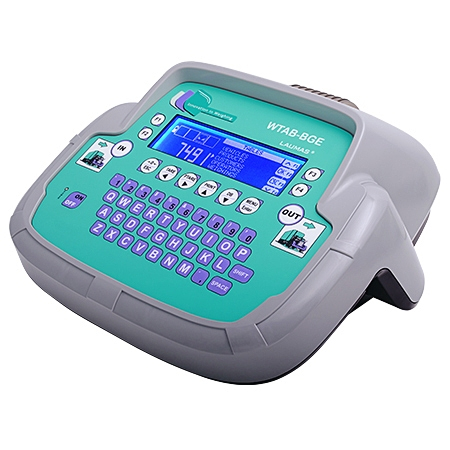 Sietem de cantarire - Indicator model WTABG „grafic” pentru pod bascula, complet cu sursa de alimentare 100–240VAC / 24VDC, cablu de 3 metri, conectori DB9 pe tava inferioara, protectie IP40