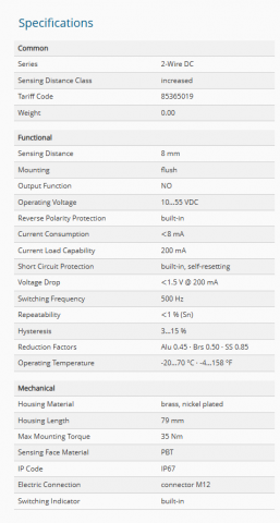 IPS18-S8PO79-A12, Senzor inductiv M18, Sn =  8mm, ecranat, PNP NO, 10-30 VDC, conector M12 [2]