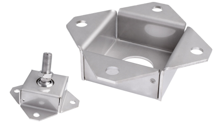 Accesorii - Kit de montaj din otel inoxidabil cu suport articulat cu autocentrare pentru celule de sarcina model ftx