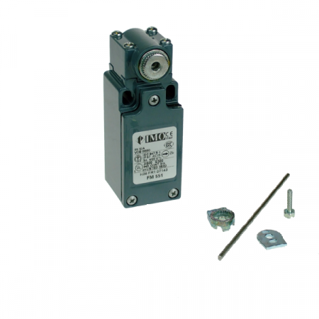 Limitatoare - LMC5A50, Intrerupator de limita  compact, tija de otel reglabila, 3x125mm, NO+NC, corp metalic cu actiune rapida, 1 x intrare PG13.5