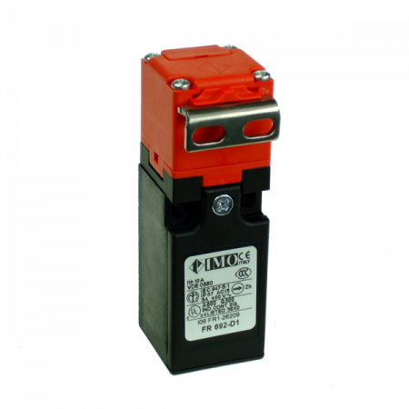 Limitatoare - LRC6JK-D1, Intrerupator standard blocare usi, actuator 90 grade, NO+NC, corp din plastic BBM cu actiune lenta, 1 x intrare PG13.5