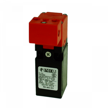 Limitatoare - LRC6JK-D3, Intrerupator standard blocare usi, actuator reglabil, NO+NC, corp din plastic BBM cu actiune lenta, 1 x intrare PG13.5