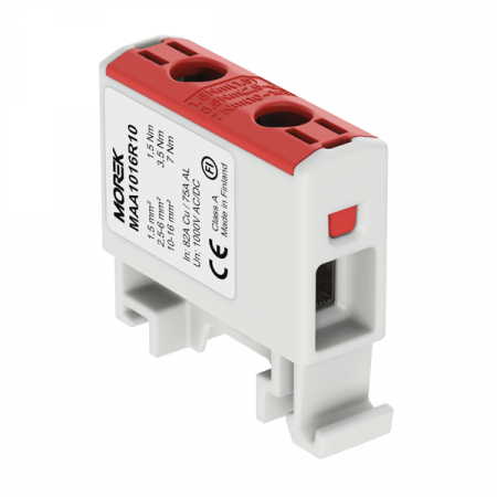 Cleme 10mm - MAA1016R10, clema de derivatie, 1.5-16 mm2, 1xAl/Cu, 1000 V
