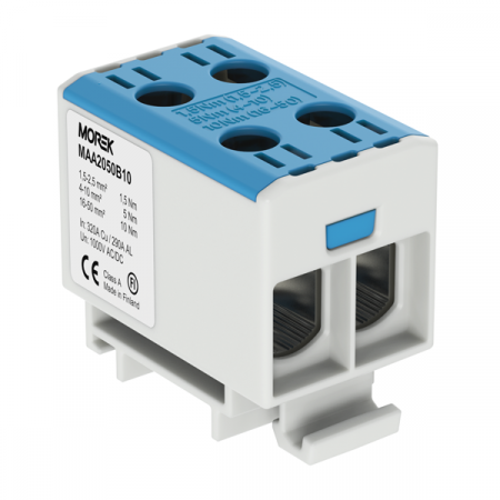 Cleme 10mm - MAA2050B10, clema de derivatie, 1.5-50 mm2, 2xAl/Cu, 1000 V