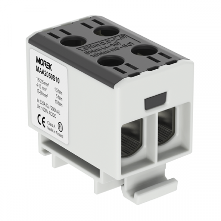 Cleme 10mm - MAA2050S10, clema de derivatie, 1.5-50 mm2, 2xAl/Cu , 1000 V