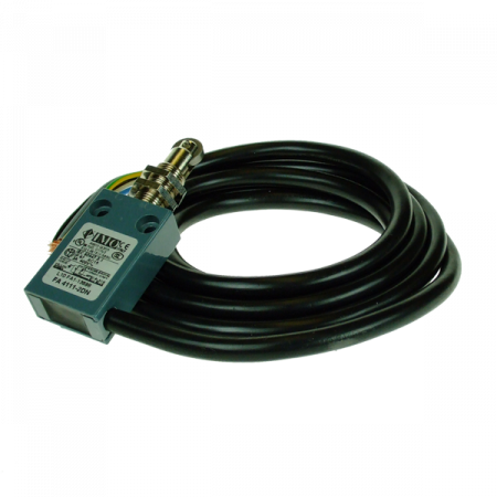 Limitatoare - FA4111-2DN, Intrerupator miniatura cu cablu, actiionare piston cu rola in linie M12, NO+NC Actiune rapida, cablu 2m, corp metalic 